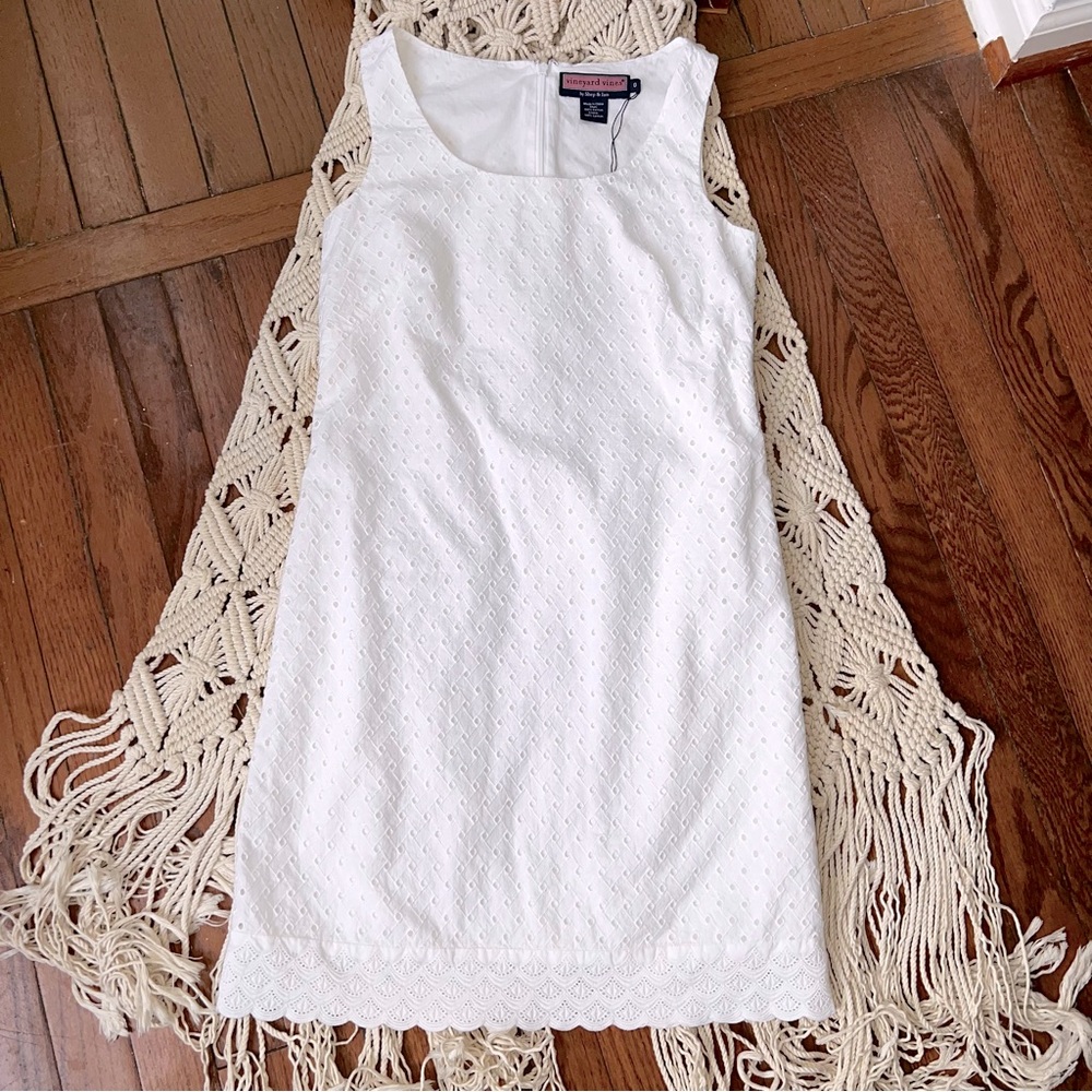 Vineyard Vines | Shep & Ian Eyelet Sleeveless Dress - Picture 1 of 5